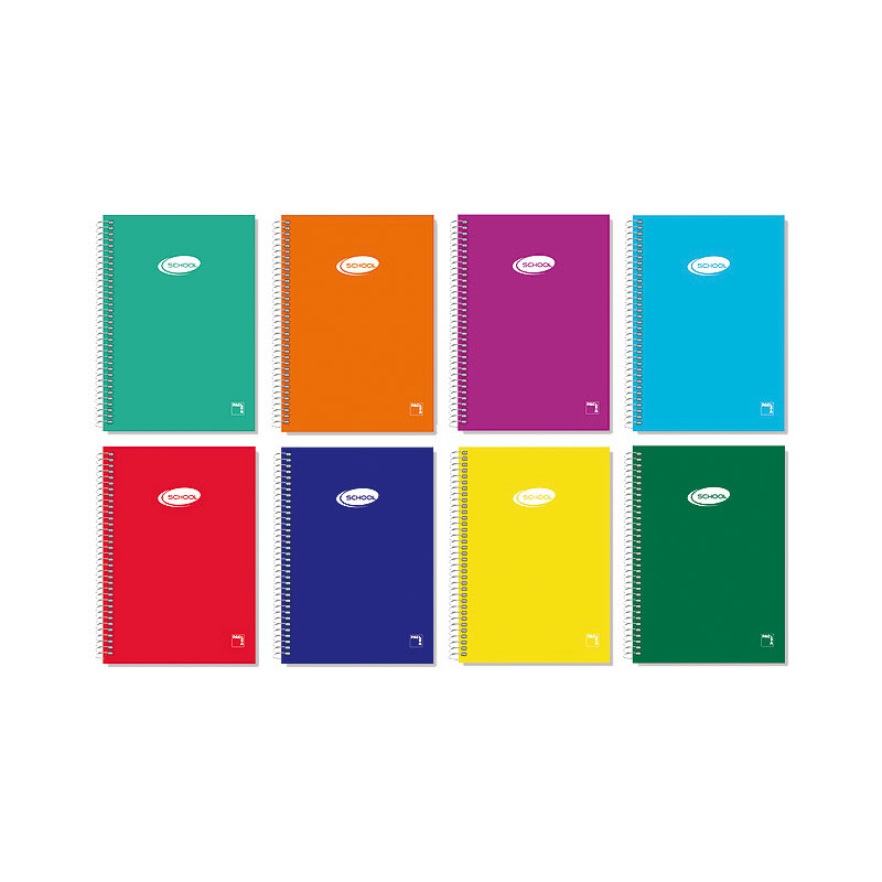 Cuaderno Espiral Folio Pacsa 60 g Cuadro 4mm 80 hojas Tapa Cartoncillo