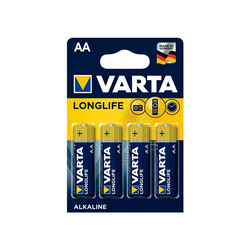 Pila Alcalina Varta LongLife AA LR06