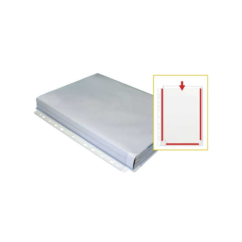 Funda Multitaladro Grafoplas A4 11 Taladros Con Fuelle 80 Micras (Pack 5)