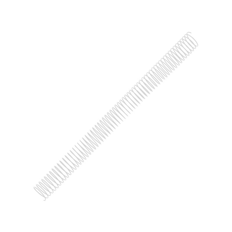Pack de 50 espirales metálicas Blancas 32 mm