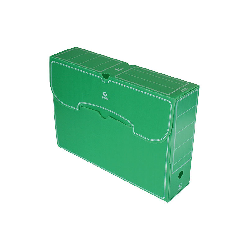 Caja archivo definitivo Grafoplás Polipropileno Folio Verde 360 x 263 x 95 mm