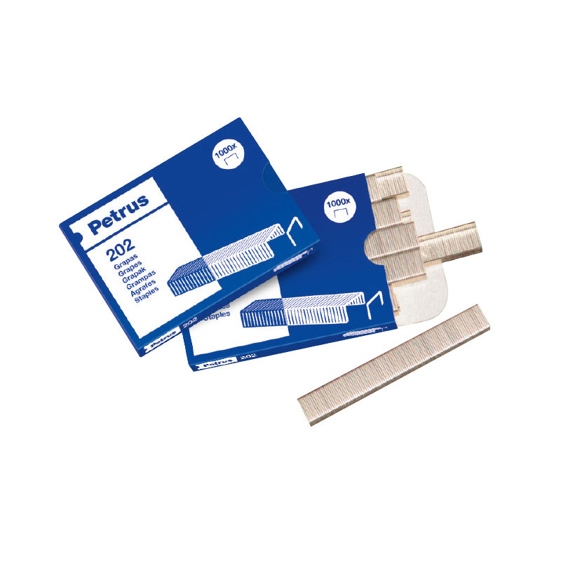 Grapas Cobreadas Petrus 202 (Caja de 1000)